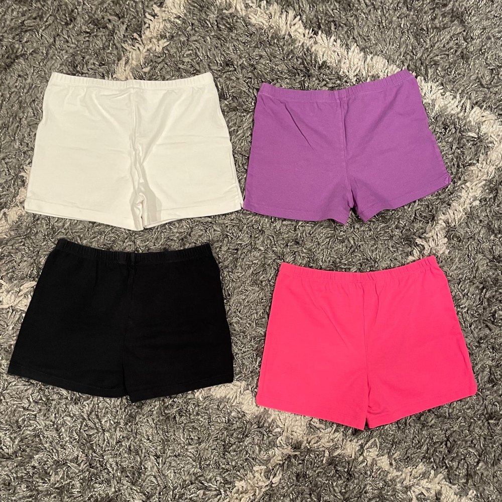 Girls Activewear Bundle Sports Bras Shorts Gymnastics Dance Acro Size 10-14 - Picture 6 of 10